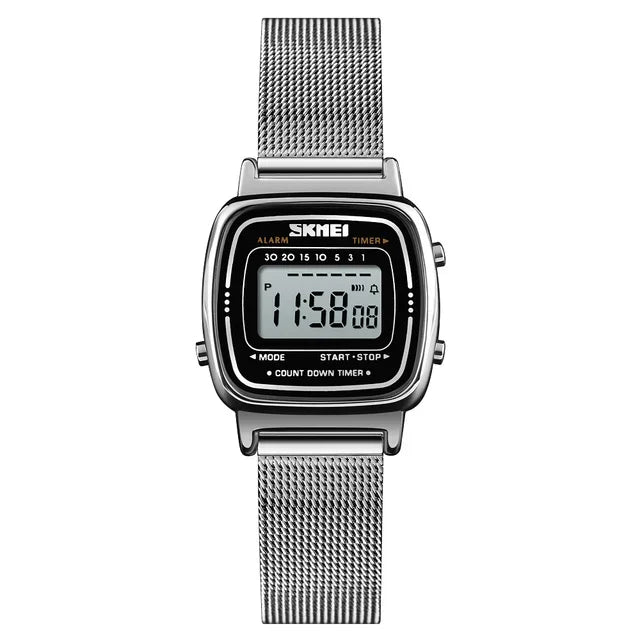SKMEI 1901 luxe femmes montres petit cadran numérique Chrono calendrier Montre étanche dames Montre-bracelet horloge Montre femme 1620