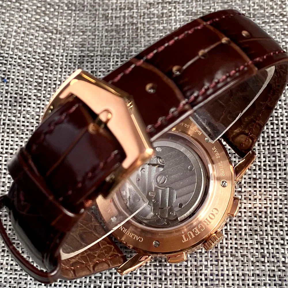 Montre automatique pour hommes Multification Date jour mois année 316L montre mécanique pour hommes boîtier poli indicateur jour/nuit 42mm