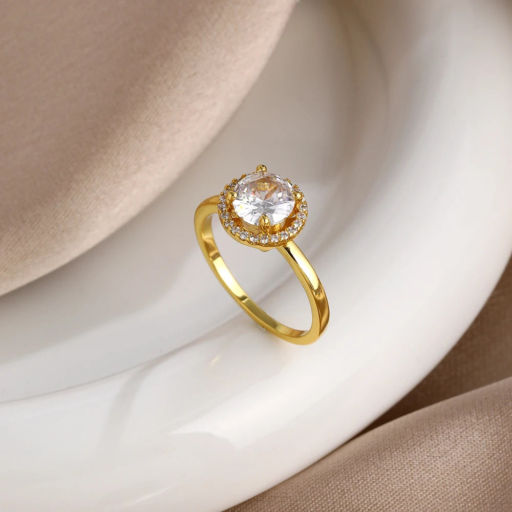 Miniso 925 originaux argent 18K plaqué or princesse voiture coeur Mickey Minnie bague de mariage ensemble pour femme Tiki bijoux cadeau de fête