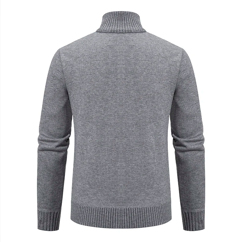 Cardigan Homme GQXAON Premium - Manteau Cachemire Zippé Automne-Hiver - Lencensa 