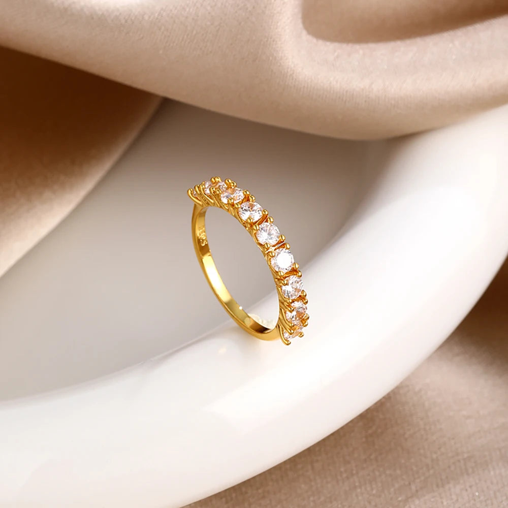 Miniso 925 originaux argent 18K plaqué or princesse voiture coeur Mickey Minnie bague de mariage ensemble pour femme Tiki bijoux cadeau de fête