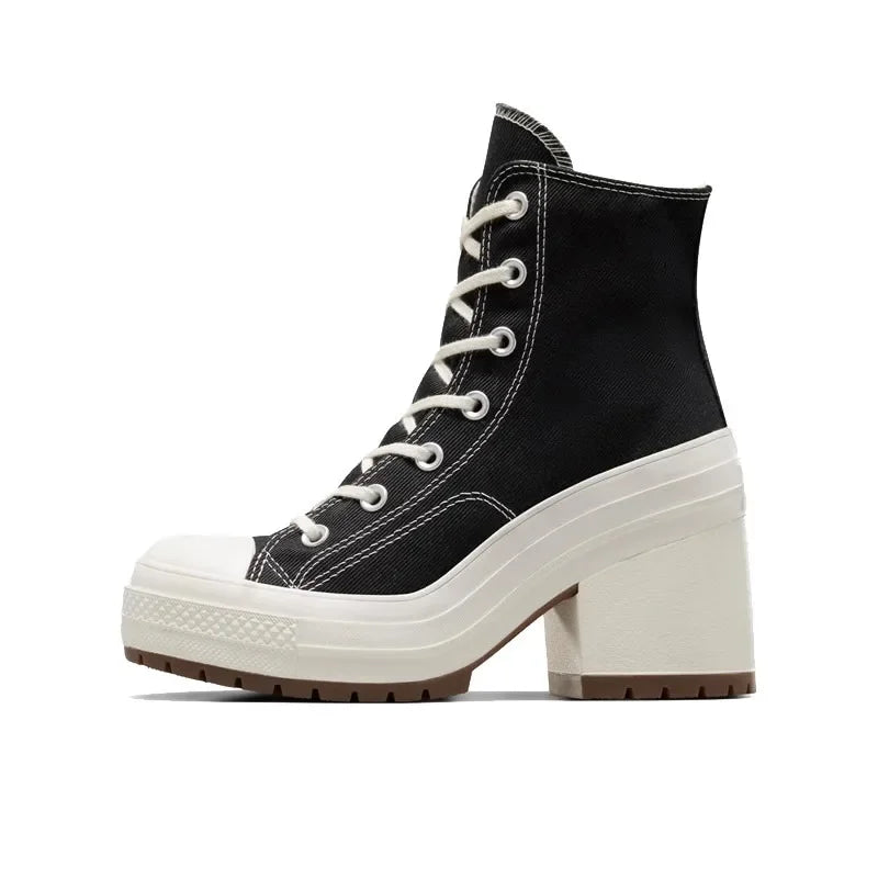 Lencensa - Baskets Plateforme Femme Premium | Sneakers Toile Haute de Qualité Supérieure