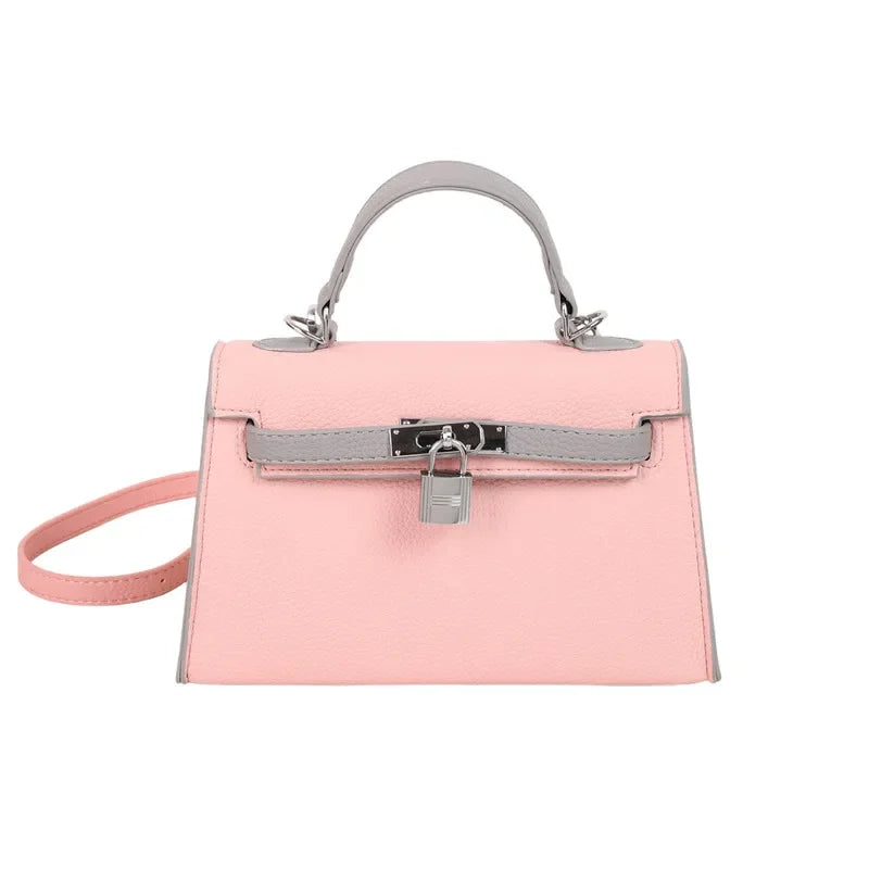 Sac à main de marque de luxe pour femmes en cuir fin, sac messager à bandoulière de styliste célèbre, fourre-tout élégant pour dames