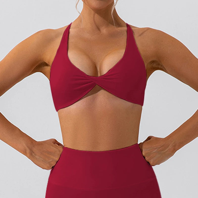 Brassière Sport Femme - Dos Croisé Respirante - Lencensa 