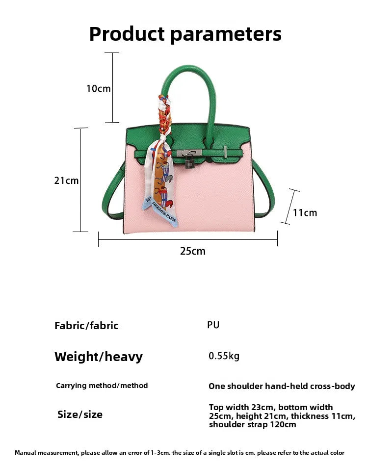 Sac à main de luxe léger et Portable pour femmes, sac à main de tempérament pratique, multifonctionnel, polyvalent, grande capacité, mode Simple - Lencensa 