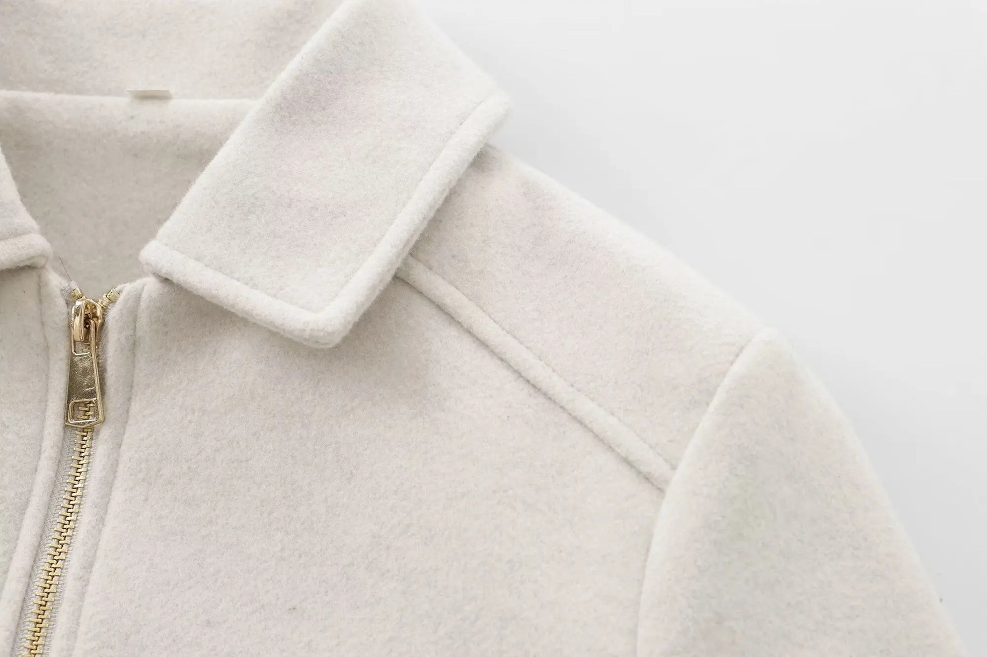 Veste à fermeture éclair pour femme, manteau d'hiver à manches longues avec poches, manteau court de rue élégant pour femme, nouvelle collection - Lencensa 