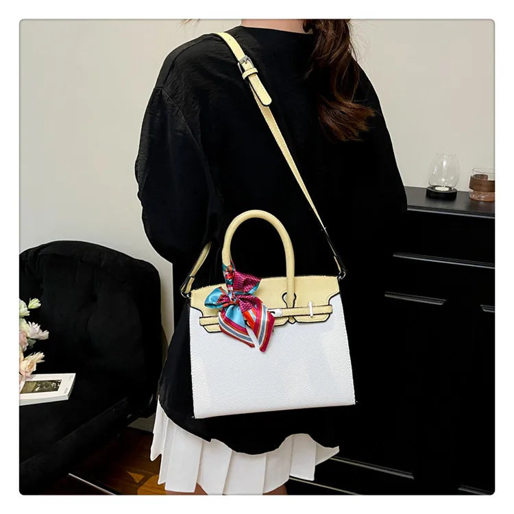 Sac à main de luxe léger et Portable pour femmes, sac à main de tempérament pratique, multifonctionnel, polyvalent, grande capacité, mode Simple - Lencensa 