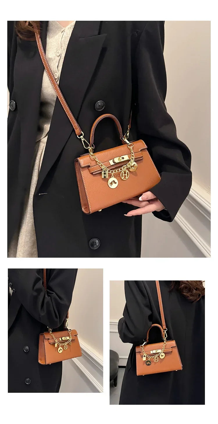 2025 Sac fourre-tout en cuir de luxe pour femme – Sac à main à bandoulière minimaliste, sac à main de travail et de bureau de petit lot de qualité supérieure - Lencensa 