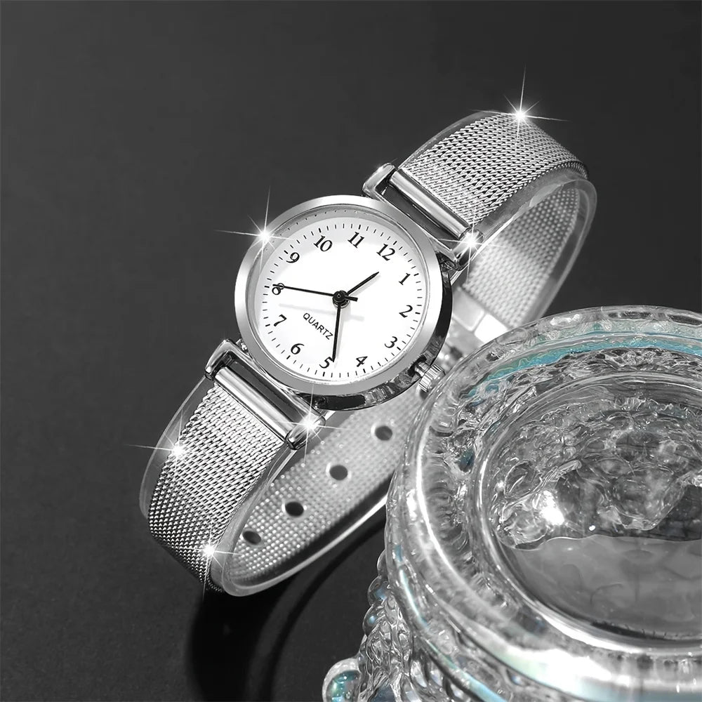 Femmes Montre de mode Bracelet décontracté montres ensemble dames Simple cadran Quartz montres robe horloge Montre Femme
