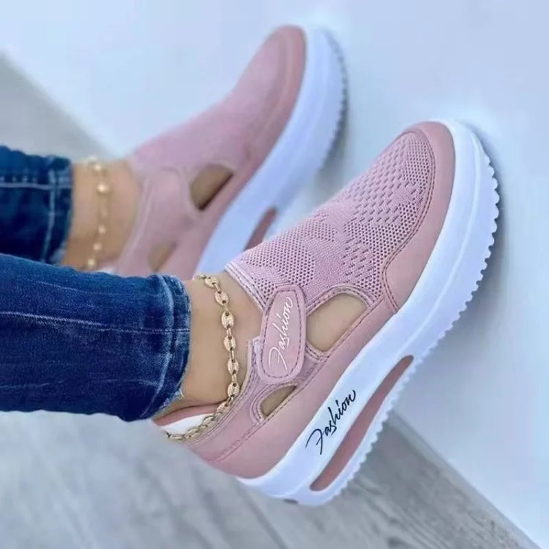Lencensa - Baskets Femme Premium | Sneakers Toile Plateforme de Qualité Supérieure