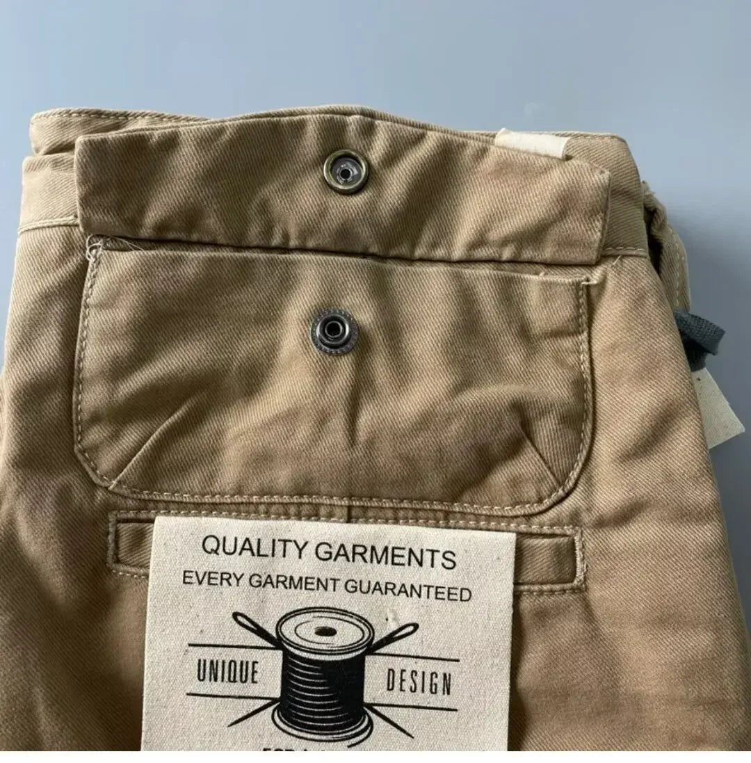 Pantalon Cargo Homme Coton - Style Américain Robuste Anti-Usure - Lencensa 