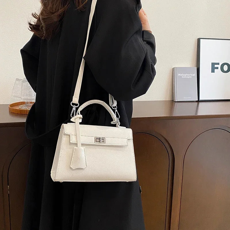 Sac à bandoulière en cuir de qualité supérieure pour femmes, sac à main de luxe de styliste, fourre-tout classique élégant - Lencensa 
