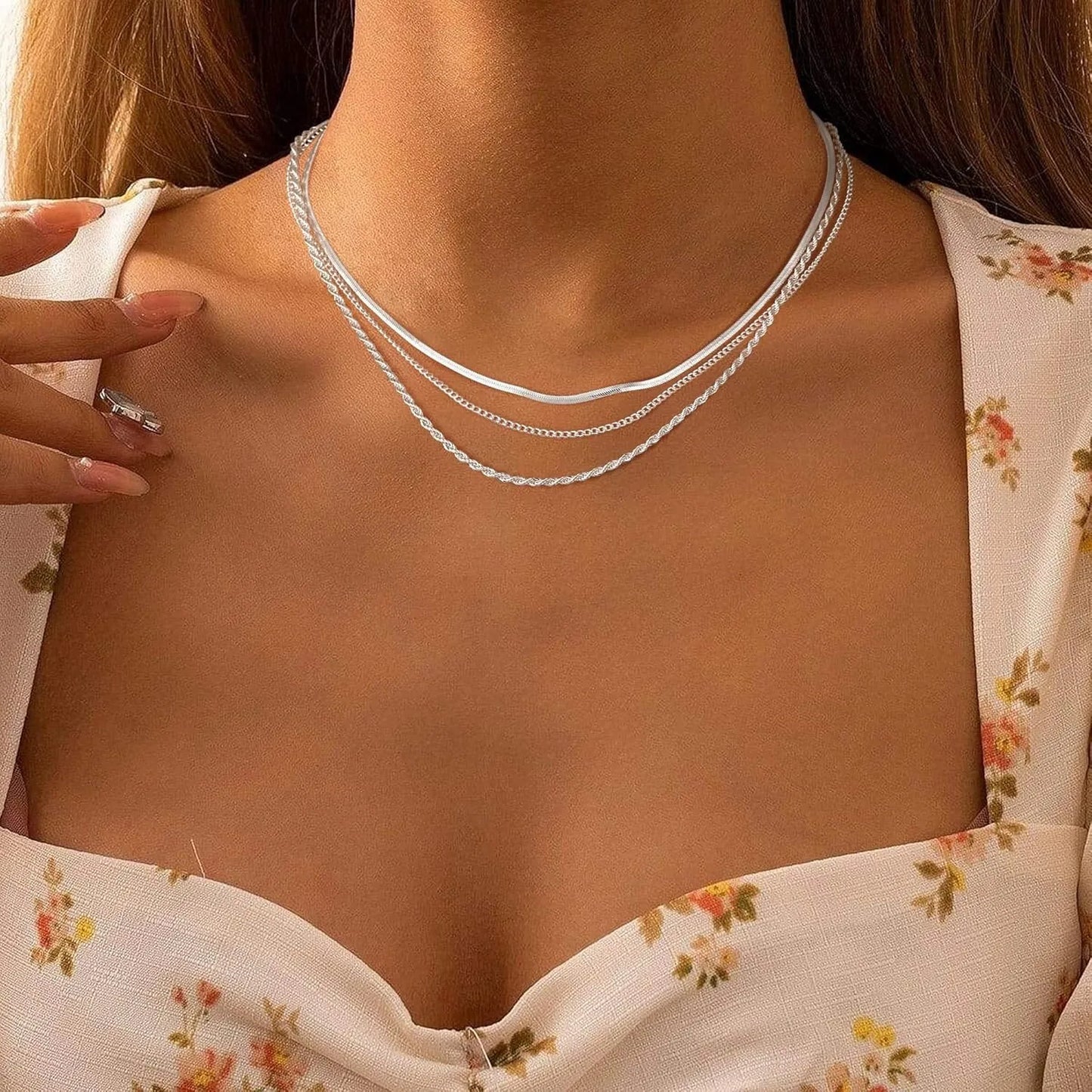Collier pour femmes collier en or collier plaqué argent plaqué or serpent chaîne en or colliers ras du cou bijoux en or cadeau pour les femmes