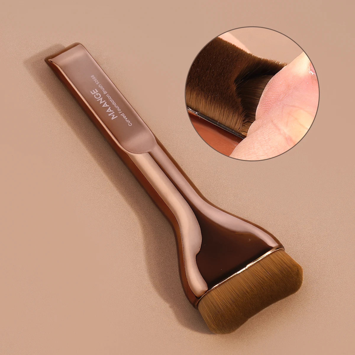 MAANGE – ensemble de pinceaux de maquillage pour fond de teint, 2 pièces, brosse pour masque supérieur Ultra fin pour crème liquide, mélange de cosmétiques, outil de beauté, cadeau Premium