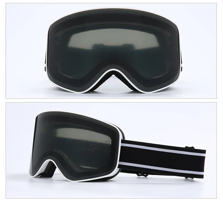 Masque Ski Snowboard UV400 - Double Anti-Buée Cylindrique Unisexe - Lencensa 