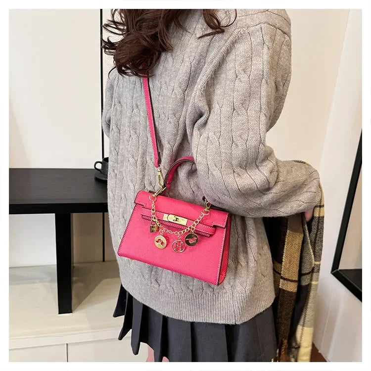 2025 Sac fourre-tout en cuir de luxe pour femme – Sac à main à bandoulière minimaliste, sac de travail de qualité supérieure pour petits lots et essentiels de bureau - Lencensa 