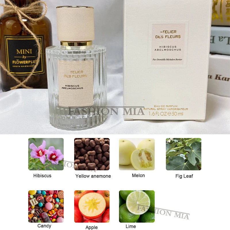 Vaporisateur d'eau de parfum perporcelain pour femme et homme, atomiseur longue durée, parfum de fleur boisée, parfum de musc, dame sexy, 50ml
