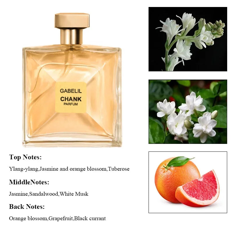 100ml Parfum Floral Parfum durable phéromone Eau De Parfum Feminino Spray parfum léger frais jasmin doux fruité femmes Parfum - Lencensa 