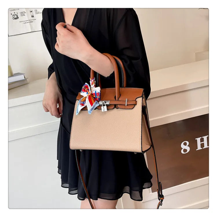 Sac à main de luxe léger et Portable pour femmes, sac à main de tempérament pratique, multifonctionnel, polyvalent, grande capacité, mode Simple - Lencensa 