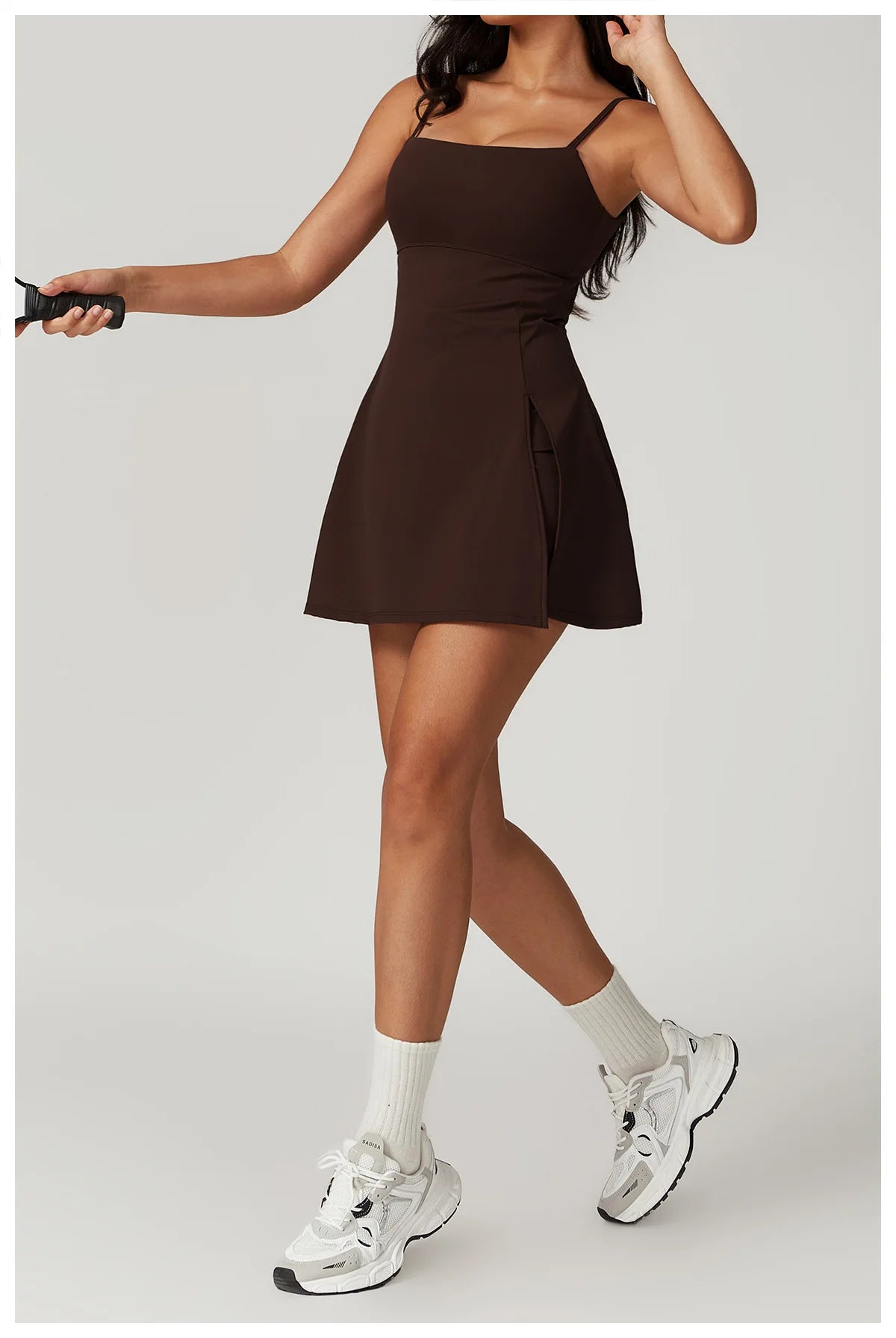 Robe Tennis Femme 2025 avec Short Intégré - Tenue Sport Badminton Golf - Lencensa 