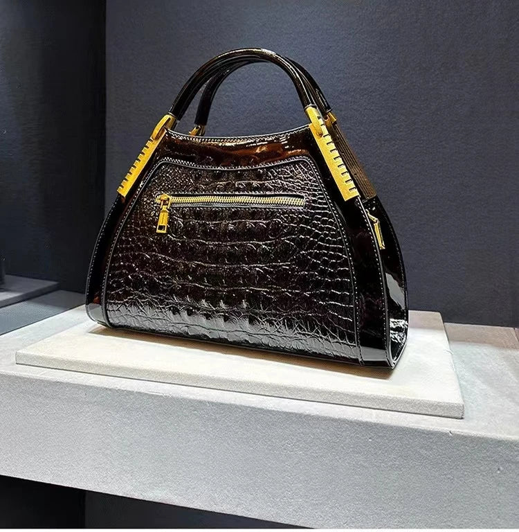 Sac à main imprimé crocodile Cirhide pour femme, Notification de marque de créateur de luxe, Haute qualité, Mode, Nouveau, Vente chaude
