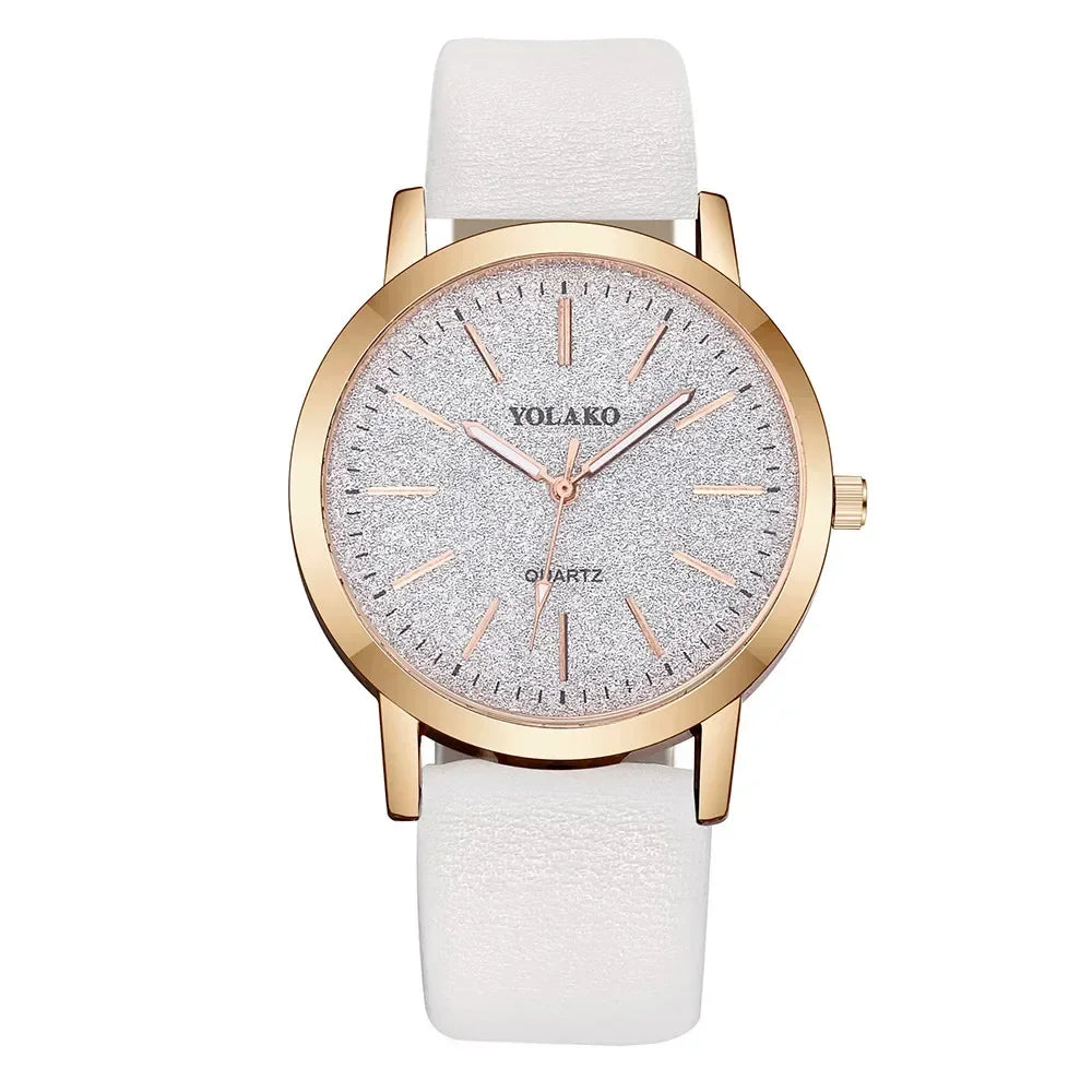 Montre-bracelet en cuir à quartz pour femme, montres pour femme, marque de luxe, mode féminine