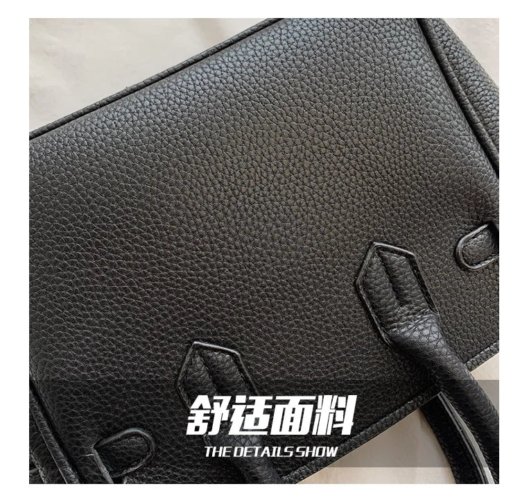 Sac Birkin imprimé écharpe 2025 pour femmes, sac à main à bandoulière en relief à ailes, fourre-tout de luxe à poignée supérieure avec serrure, sac à bandoulière élégant - Lencensa 