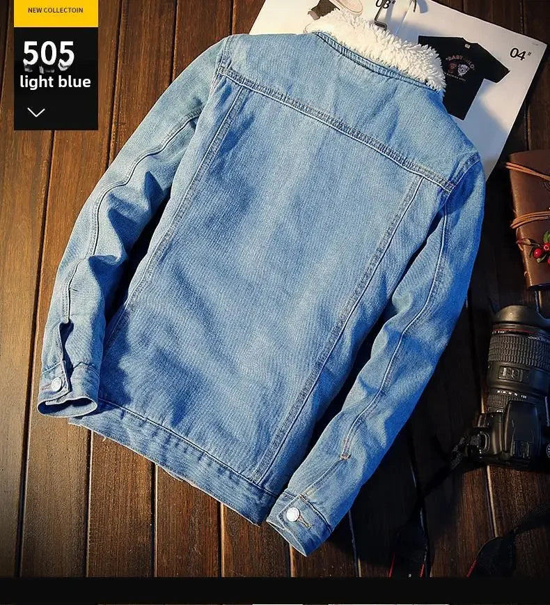 Veste Jean Premium Lencensa - Doublée Polaire Rembourrée Coton - Qualité Exceptionnelle Automne-Hiver - Lencensa 