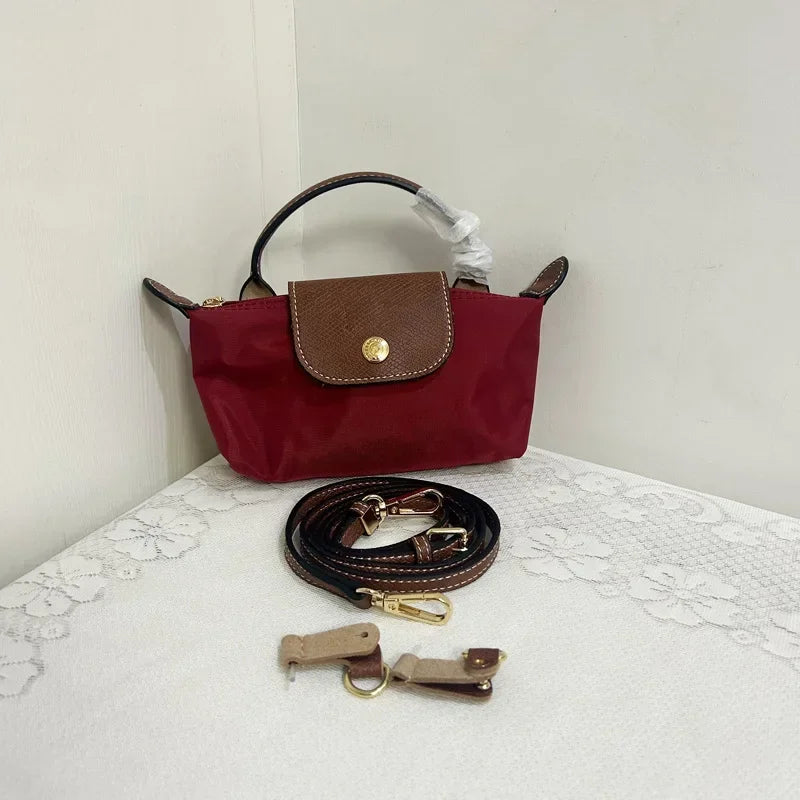 France Mini sac à main en nylon sans perforation une épaule femmes sac multifonctionnel printemps automne boulettes sac