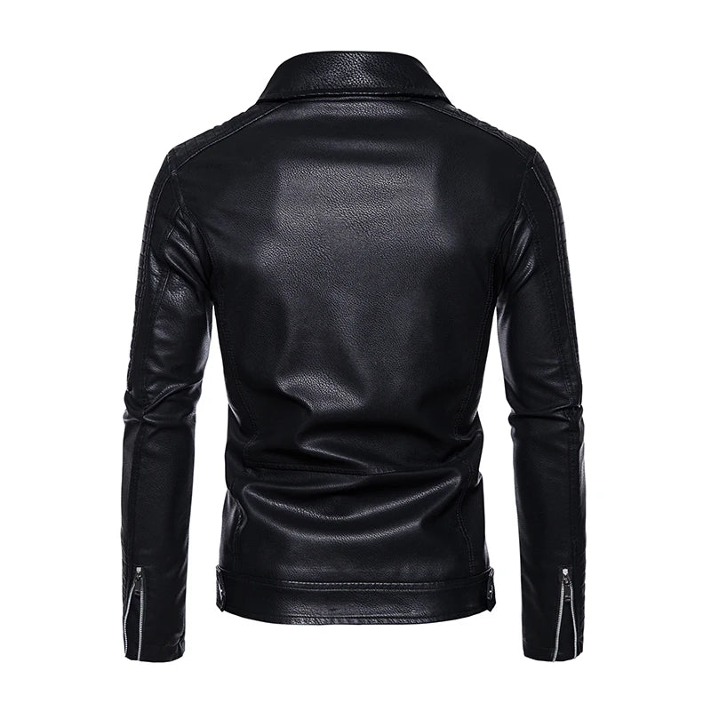 Manteau Cuir Premium Lencensa - Veste Moto Tactique Imperméable - Qualité Exceptionnelle - Lencensa 