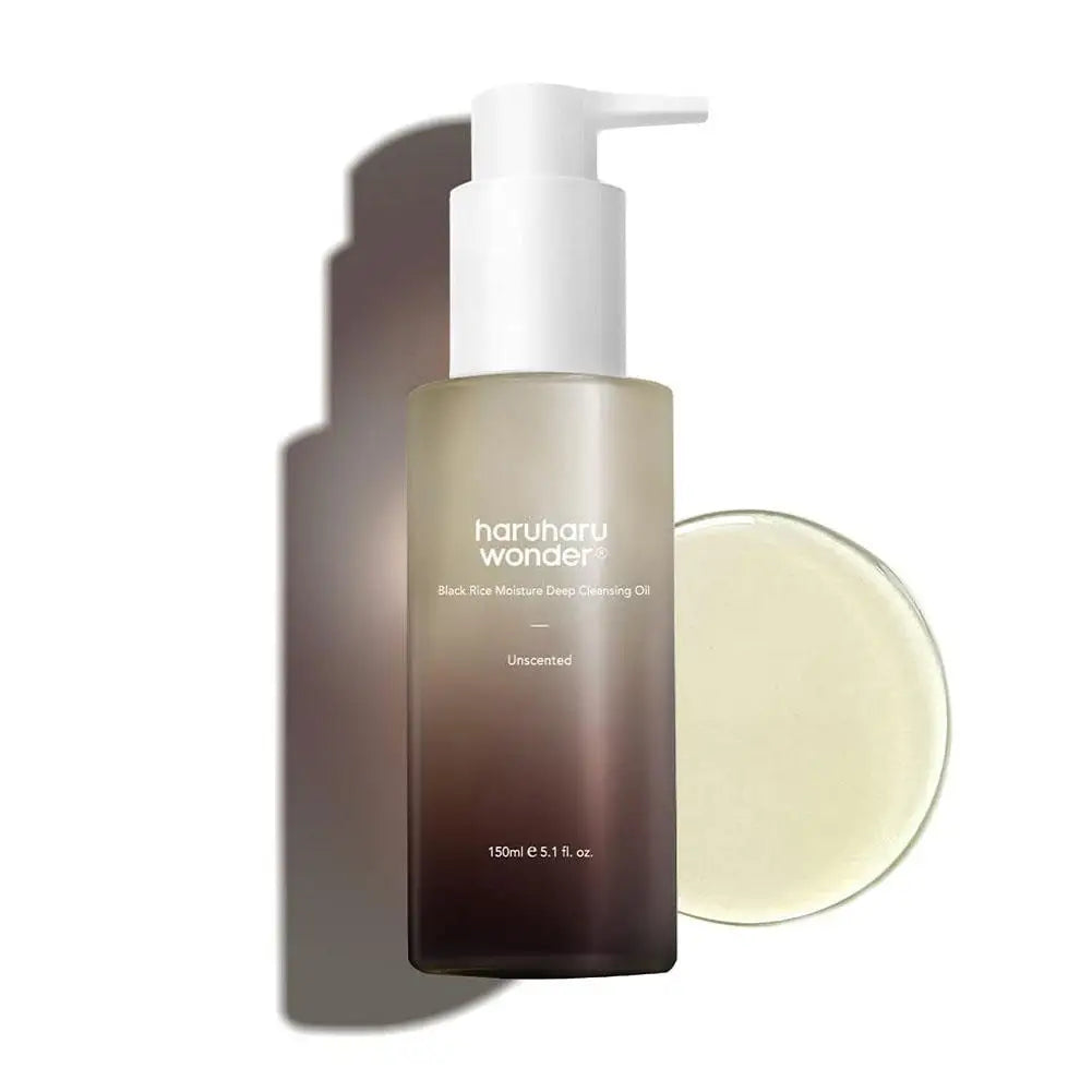 Lencensa - Huile Nettoyante Premium | Riz Noir Coréen & Acide Hyaluronique de Qualité Supérieure