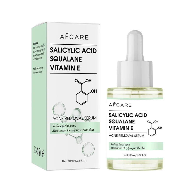Sérum anti-acné coréen pour le visage, acide salicVAC, essence remodelée, squalane, vitamine E, hydratant, éclaircissant, produits de soin de la peau