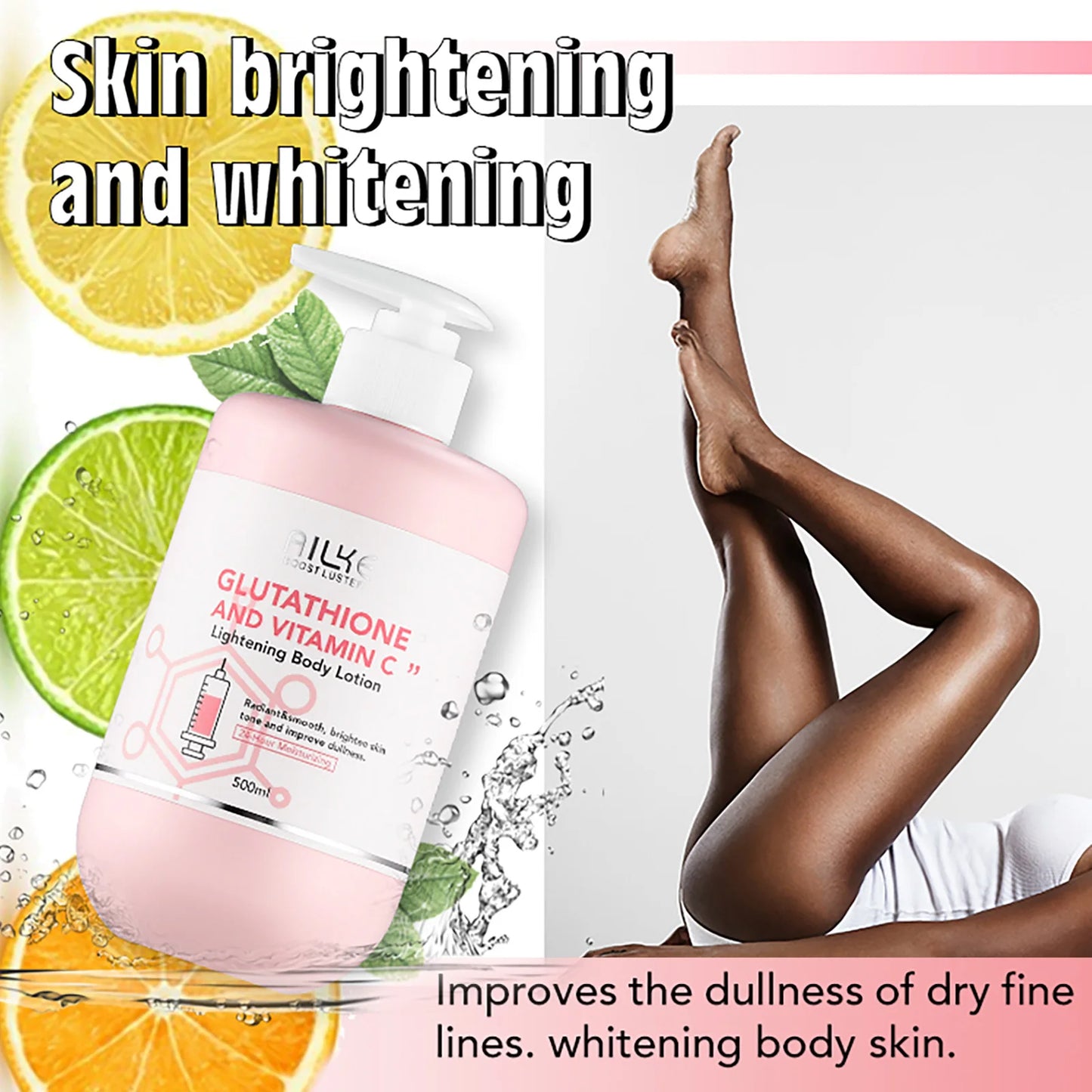 AILKE-Crème hydratante blanchissante pour le visage, élimine les taches noires, soins de la peau du visage, gratitude, corps, glutathion, vitamine C, peau noire, nouvel ensemble