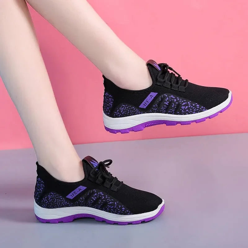 Lencensa - Baskets Plateforme Femme Premium | Chaussures Sport Maille de Qualité Supérieure