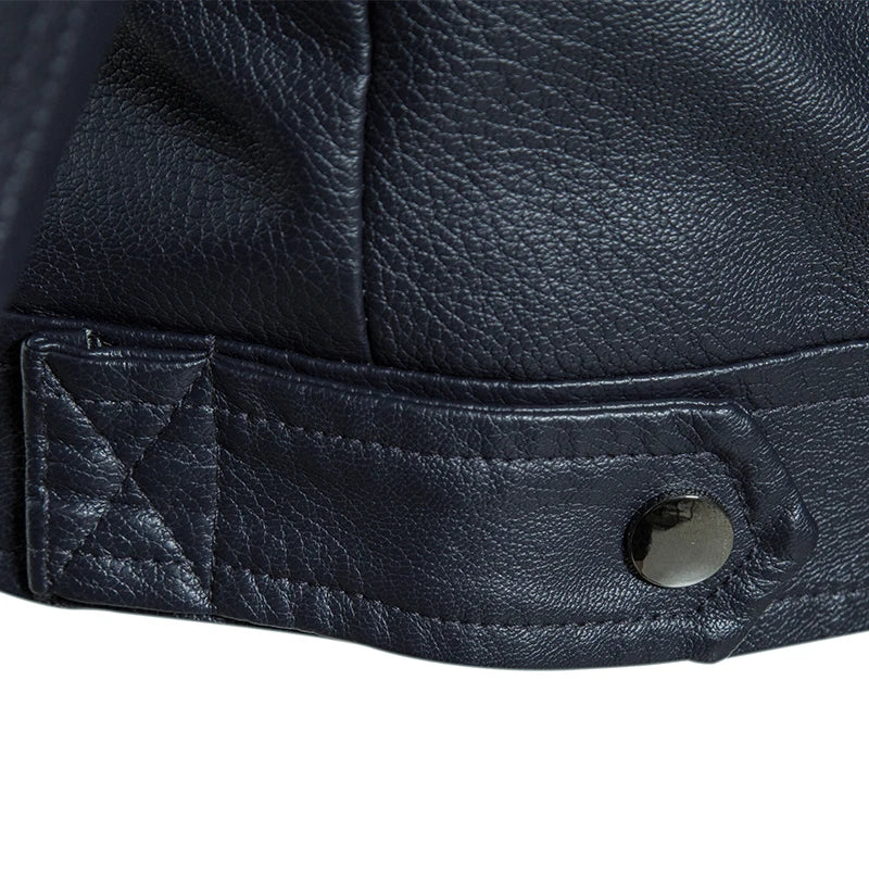 Manteau Cuir Premium Lencensa - Veste Moto Tactique Imperméable - Qualité Exceptionnelle - Lencensa 