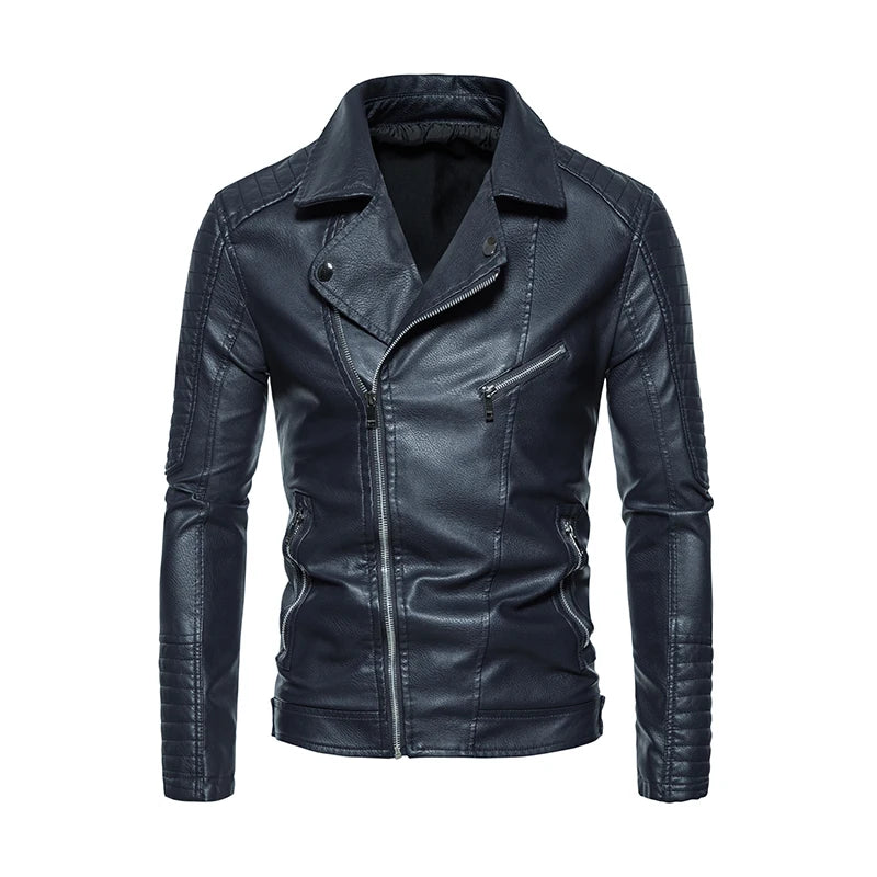 Manteau Cuir Premium Lencensa - Veste Moto Tactique Imperméable - Qualité Exceptionnelle - Lencensa 