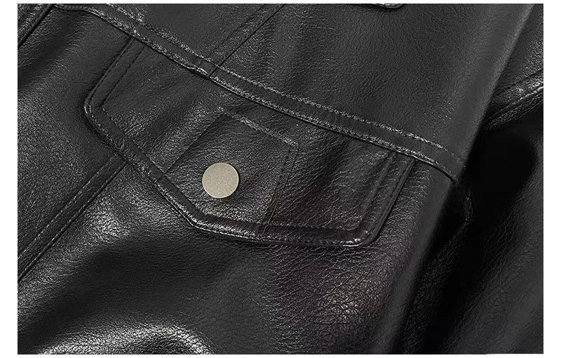 Blouson Aviateur Premium Lencensa - Cuir PU Vintage Unisexe - Qualité Exceptionnelle