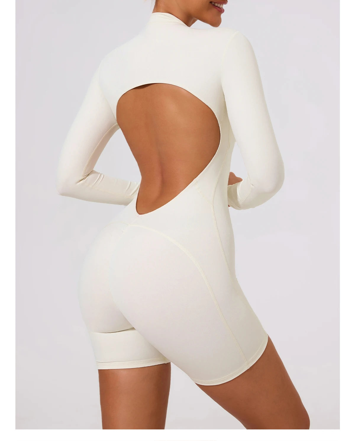 Combinaison Sport Femme Ctenkevet - Jumpsuit Dos Nu Yoga Fitness - Lencensa 