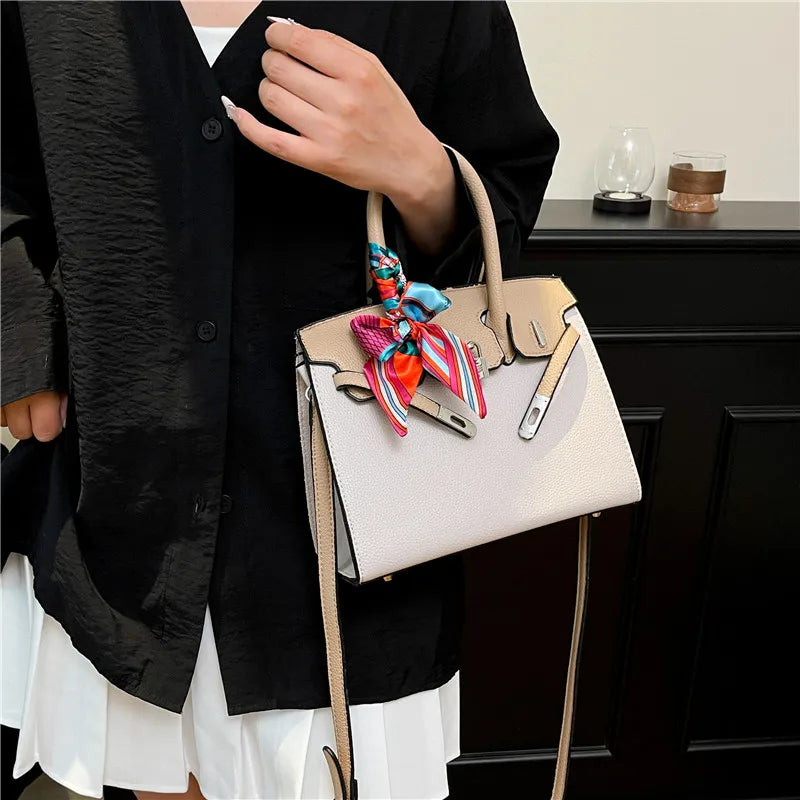 Sac à main de luxe léger et Portable pour femmes, sac à main de tempérament pratique, multifonctionnel, polyvalent, grande capacité, mode Simple - Lencensa 