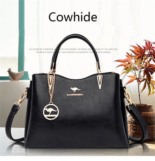Sac à Main de Luxe en Cuir Souple pour Femme, Sacoche à Bandoulière de Styliste à 3 Couches, Fourre-Tout de Grande Capacité, 2022