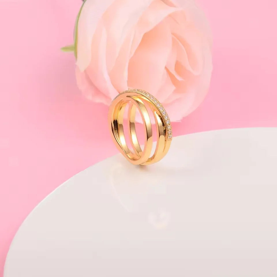 Bague en argent plaqué or 18 carats pour femmes, en forme de cœur, en Zircon, bijoux fins, cadeaux d'anniversaire, de saint-valentin, 925