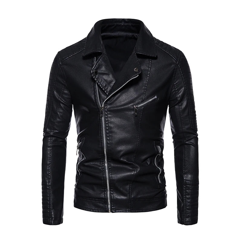 Manteau Cuir Premium Lencensa - Veste Moto Tactique Imperméable - Qualité Exceptionnelle - Lencensa 