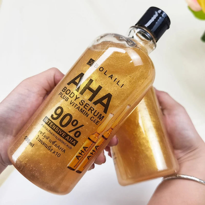 ALPHA acides hydroxy 24K or visage corps sérum vitamine C & E Essence raffermissant hydratant taches dissolvant blanchissant soins de la peau 500ml