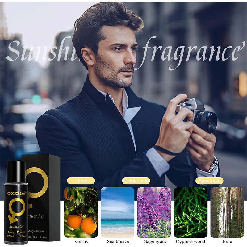 Sexuellement de phéromone séduisant pour hommes et femmes, parfum charmant pour attirer les femmes, parfum flirtant pour les rencontres, spray corporel longue durée, 90ml