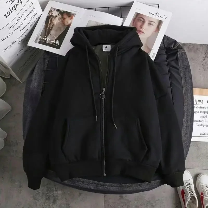 Cardigan Couple Premium Lencensa - Sweat Style Américain Col Montant - Qualité Exceptionnelle