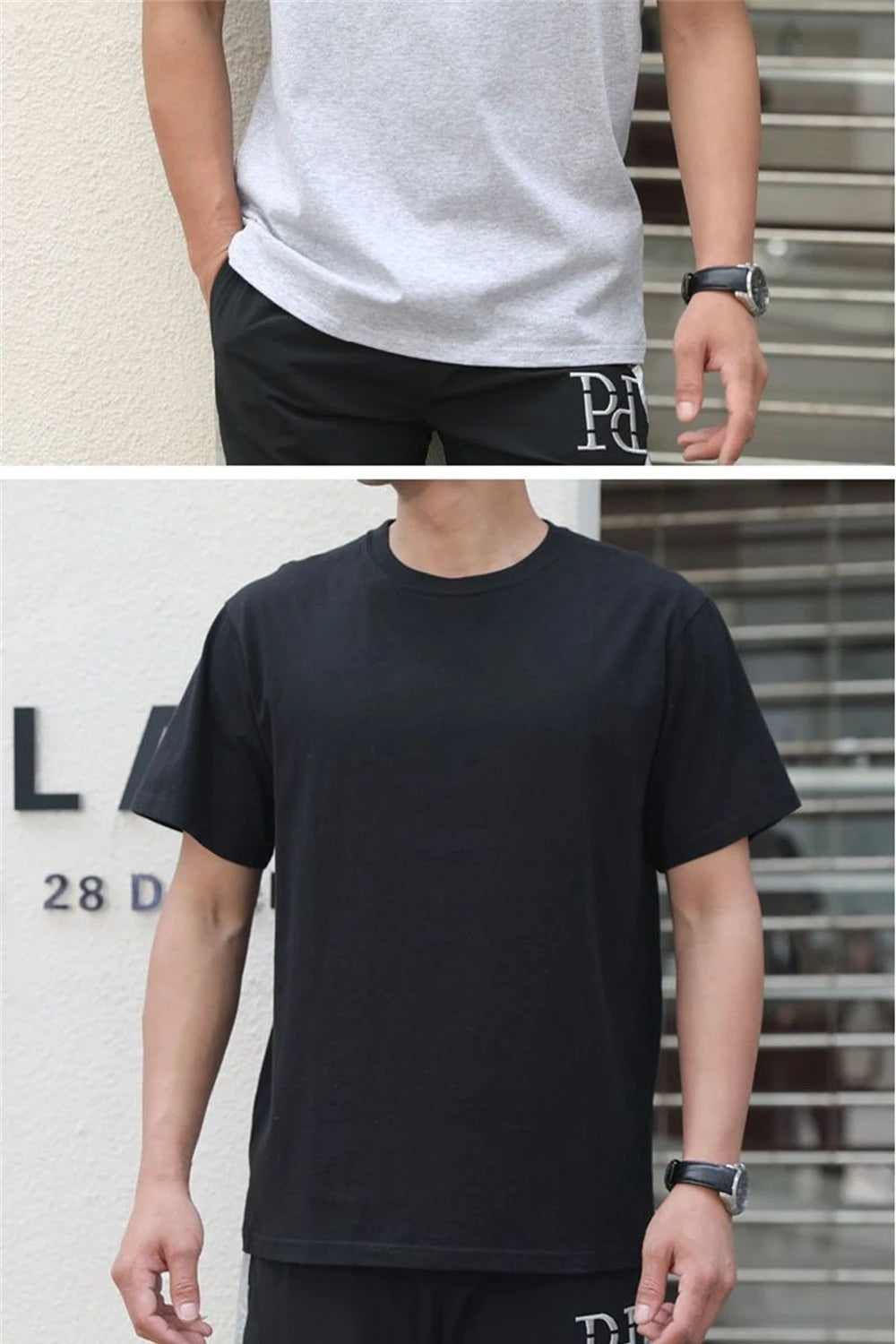 Pack 2 T-Shirts Coton 100% Homme Femme - Col Rond Respirant Blanc - Lencensa 