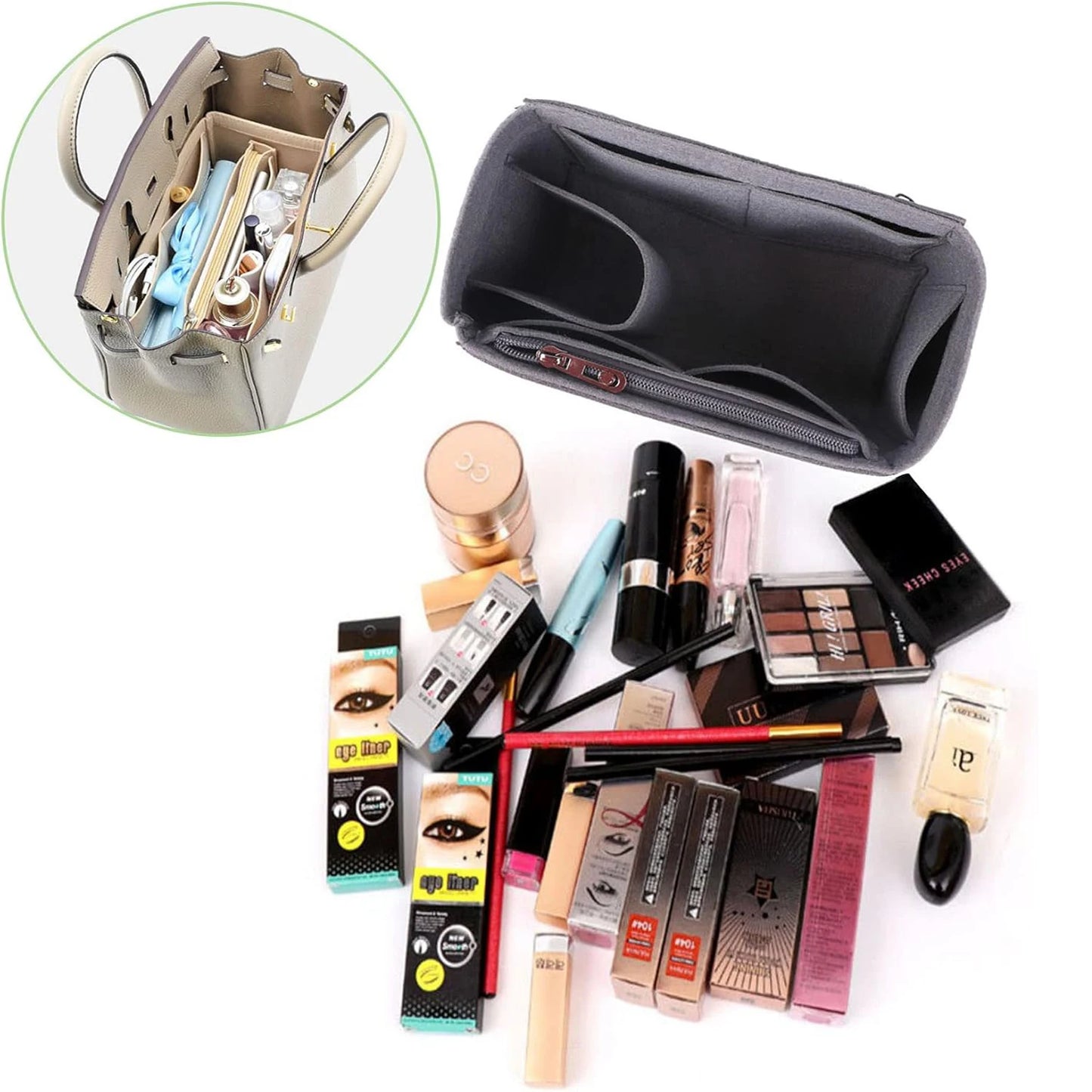 Insert organisateur de sac à main pour birkin 35 organisateur de sac insert de sac fourre-tout