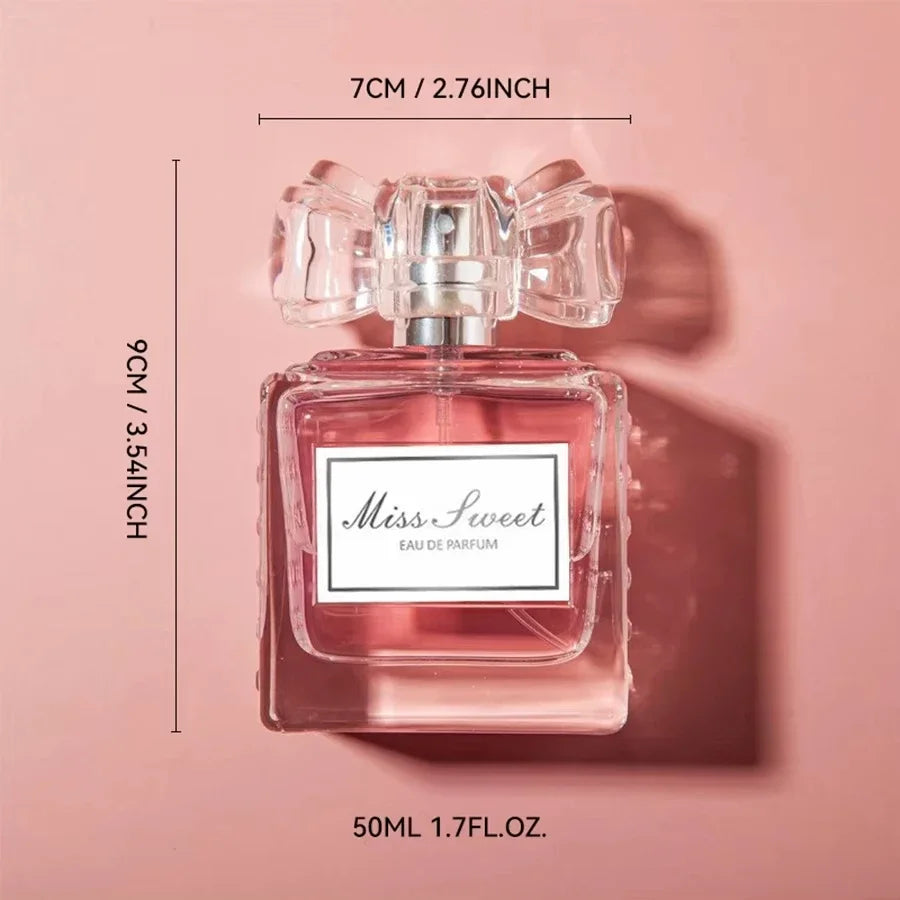 50ML 1.7FL.OZ Parfums longue durée pour femmes Notes florales romantiques Eau de Parfum pêche bergamote Rose Patchouli Parfum - Lencensa 