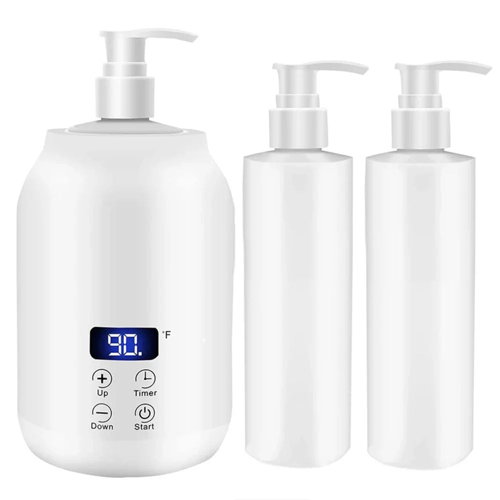 Chauffe-Lotion de Massage Digital - Réchauffeur Huile Crème LED Minuteur - Lencensa 