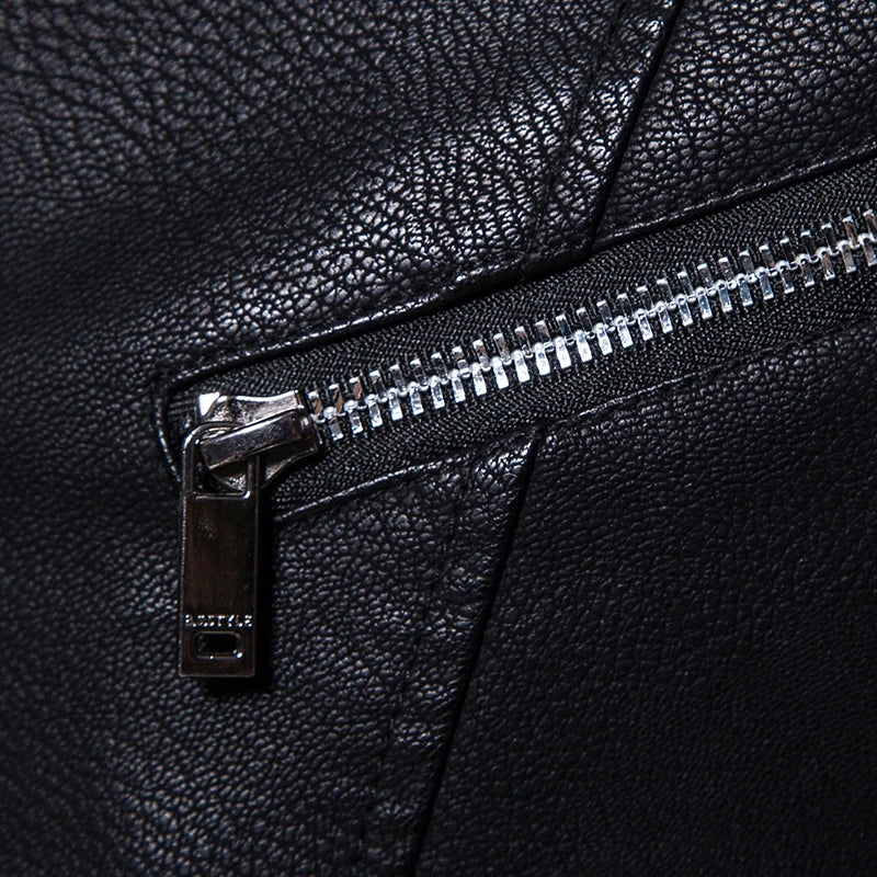 Manteau Cuir Premium Lencensa - Veste Moto Tactique Imperméable - Qualité Exceptionnelle - Lencensa 